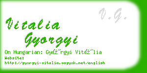 vitalia gyorgyi business card
